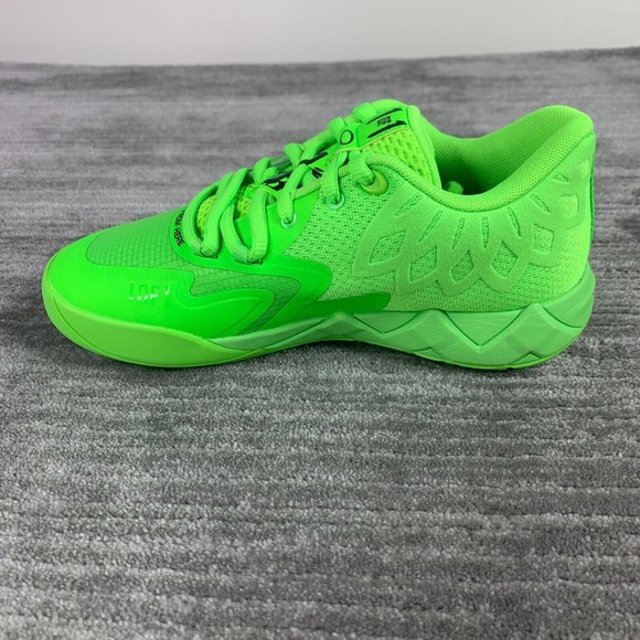 Puma LaMelo Ball MB.01 Lo "Green Gecko" Volt Grade School GS 377368-07 Brand New - Picture 6 of 11